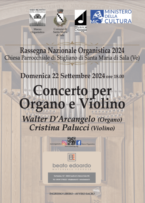 Organo e Violino – 22 Settembre 2024
