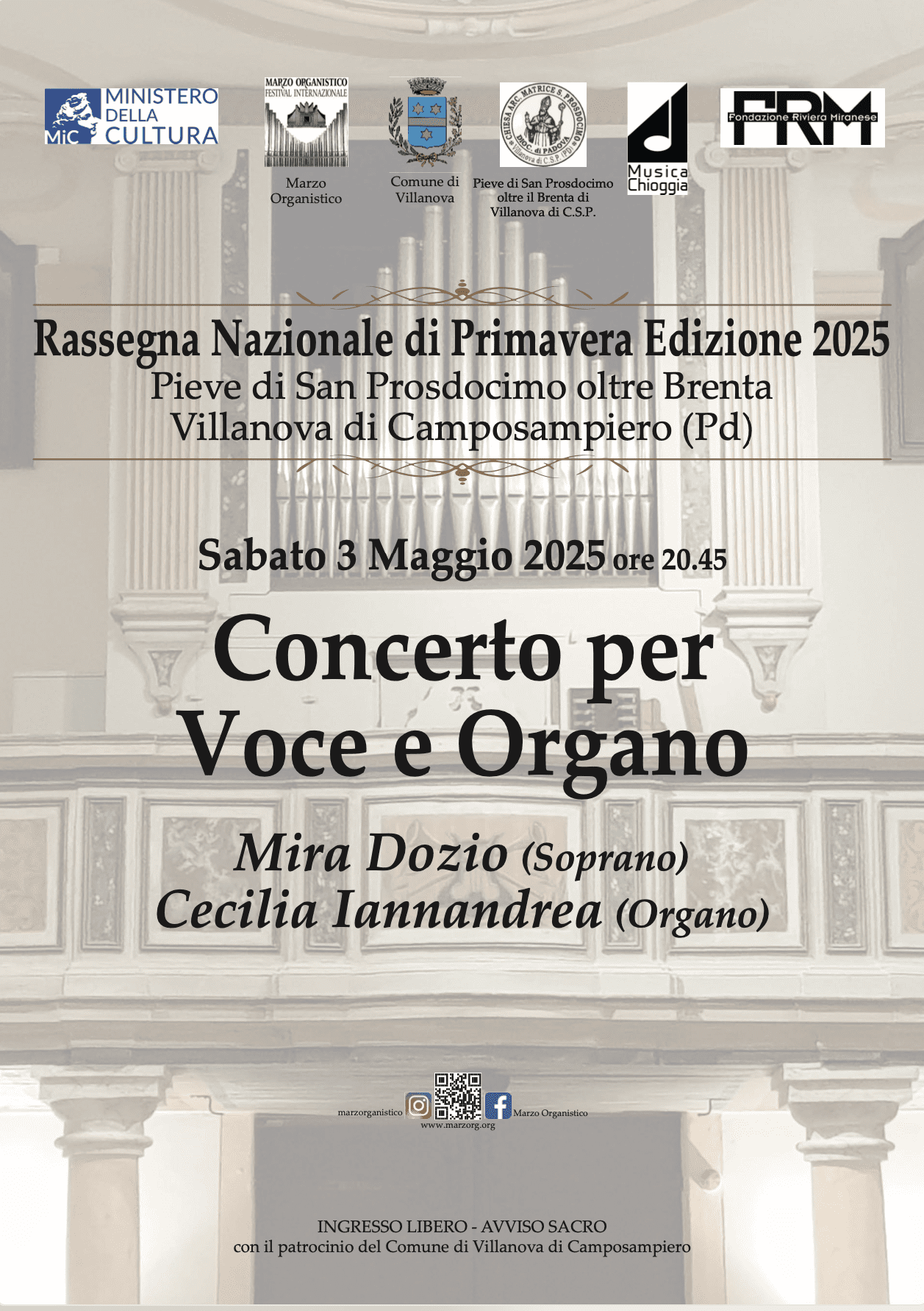 Al momento stai visualizzando CONCERTO  – 3 MAGGIO 2025