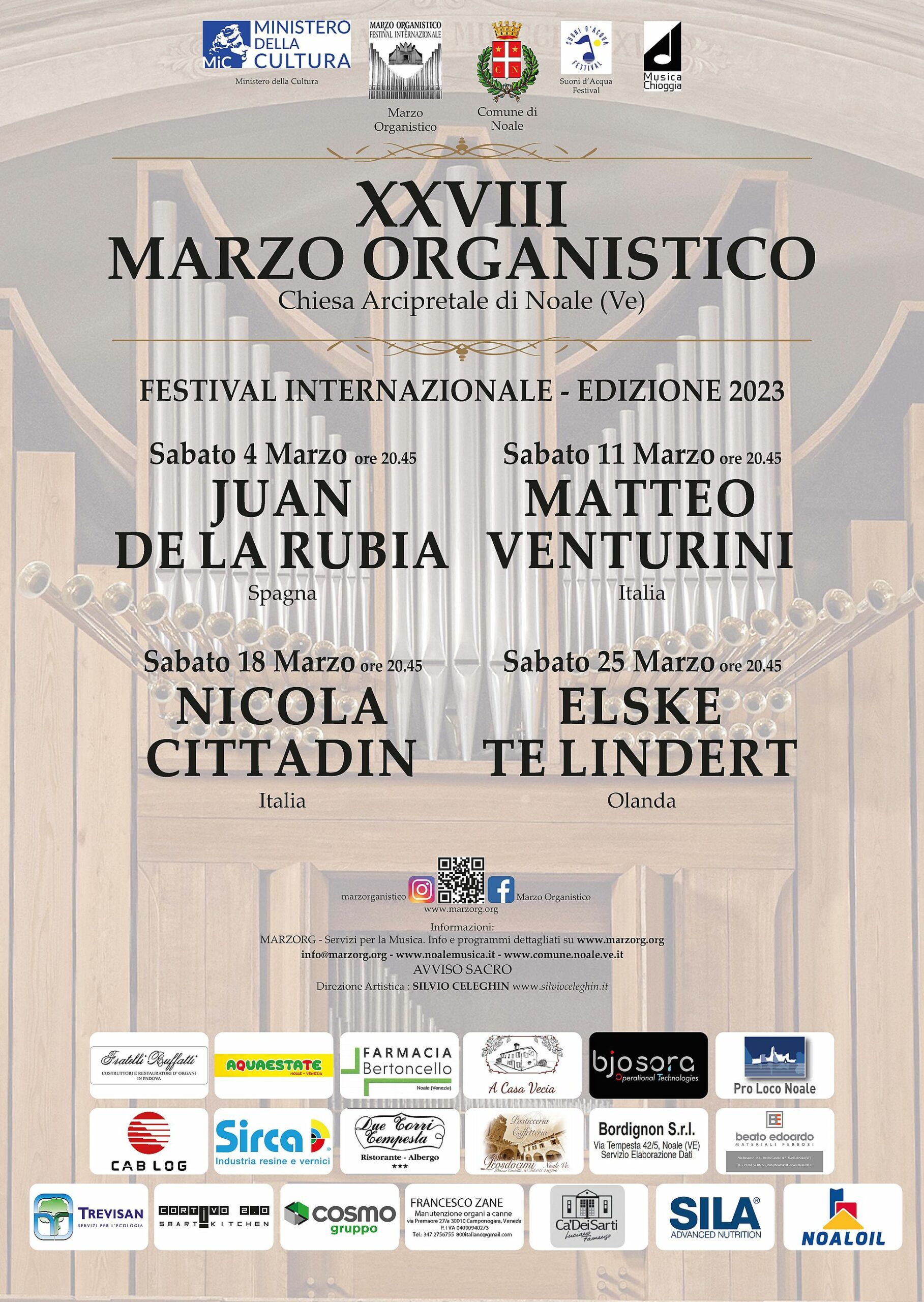 Al momento stai visualizzando Festival Internazionale Marzo Organistico XXVIII